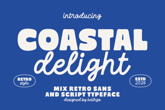 Coastal Delight Font for Stylish Design Projects