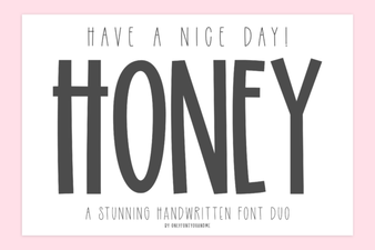 Have a Nice Day Honey Font Design Ideas