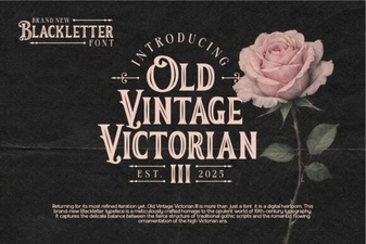 Vintage Victorian Iii Font for Elegant Design Projects