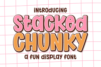 Stacked Chunky Font Design Ideas and Usability Tips