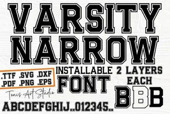 Varsity Narrow Font for Bold Design Projects
