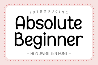 Absolute Beginner Font Design Projects